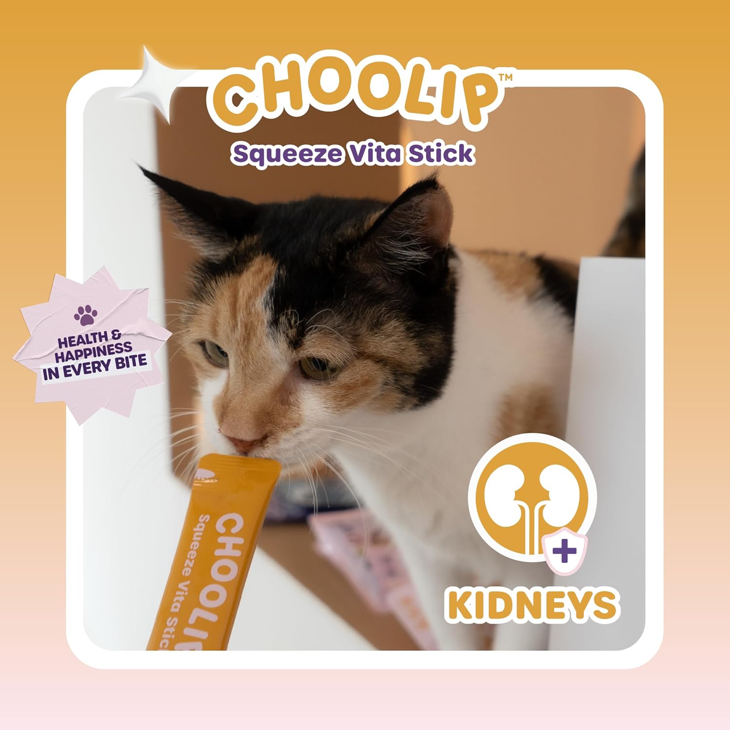 Choolip Squeeze Vita Stick Lickable Cat and Dog Treats, 7-Count Kidney Support, Tuna and Pollack with Pumpkin, Blueberry and Omega-3, Grain-Free, Vet-Formulated - Image 8