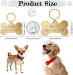 Overket deep engraved brass cat name tag in small size close up
