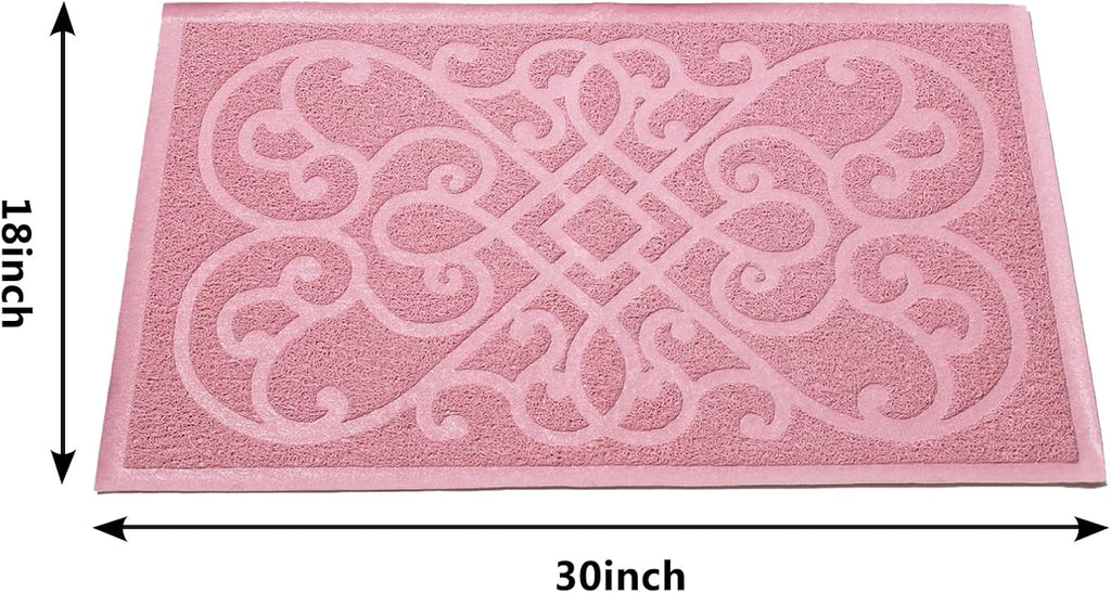 PetLike kitty litter trapping mat close up showing grooved mesh structure
