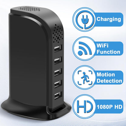 Hskah WiFi nanny cam monitoring a room on a smartphone app
