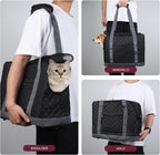 Interior view of Ruonarier pet carrier with safety leash