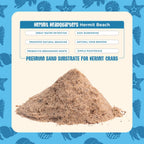 Fluker's sand substrate 12 pounds bag back label details