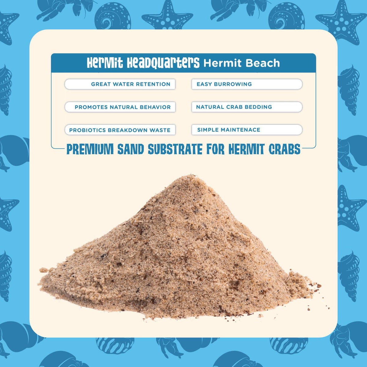 Fluker's sand substrate 12 pounds bag back label details