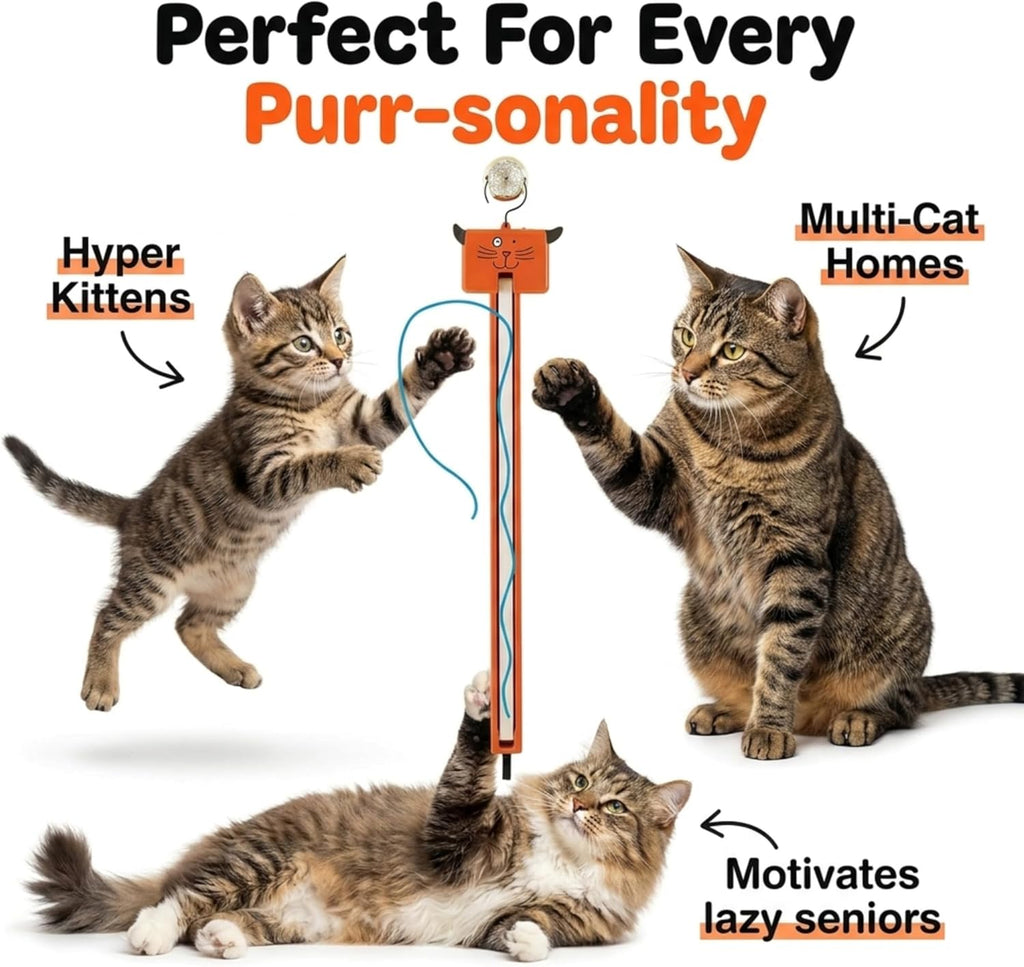 Moody Pet electronic pet toy showing rotating string mechanism