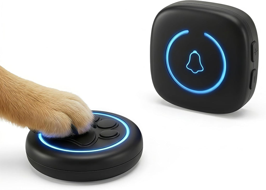 Dog Door Bell for Potty Training, Smart Wireless Doggie Doorbell to Go Outside, 1000 Feet Long Range with IP65 Waterproof Super-Light Touch Button, 60 Melodies & Adjustable Volume (2 Button) - Image 8