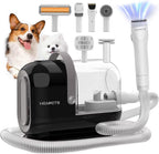 HEAPETS Dog Grooming Vacuum Kit - 3L Vacuum with 7 Tools, Low Noise Electric Clipper and Brush for Pet Shedding at Home, White - Image 12