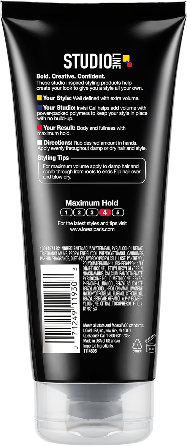 L'Oreal Paris Studio Line INVISI Gel, Strong Hold 6.80 oz - Image 5