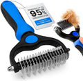 Right Things dog rake brush for shedding front view