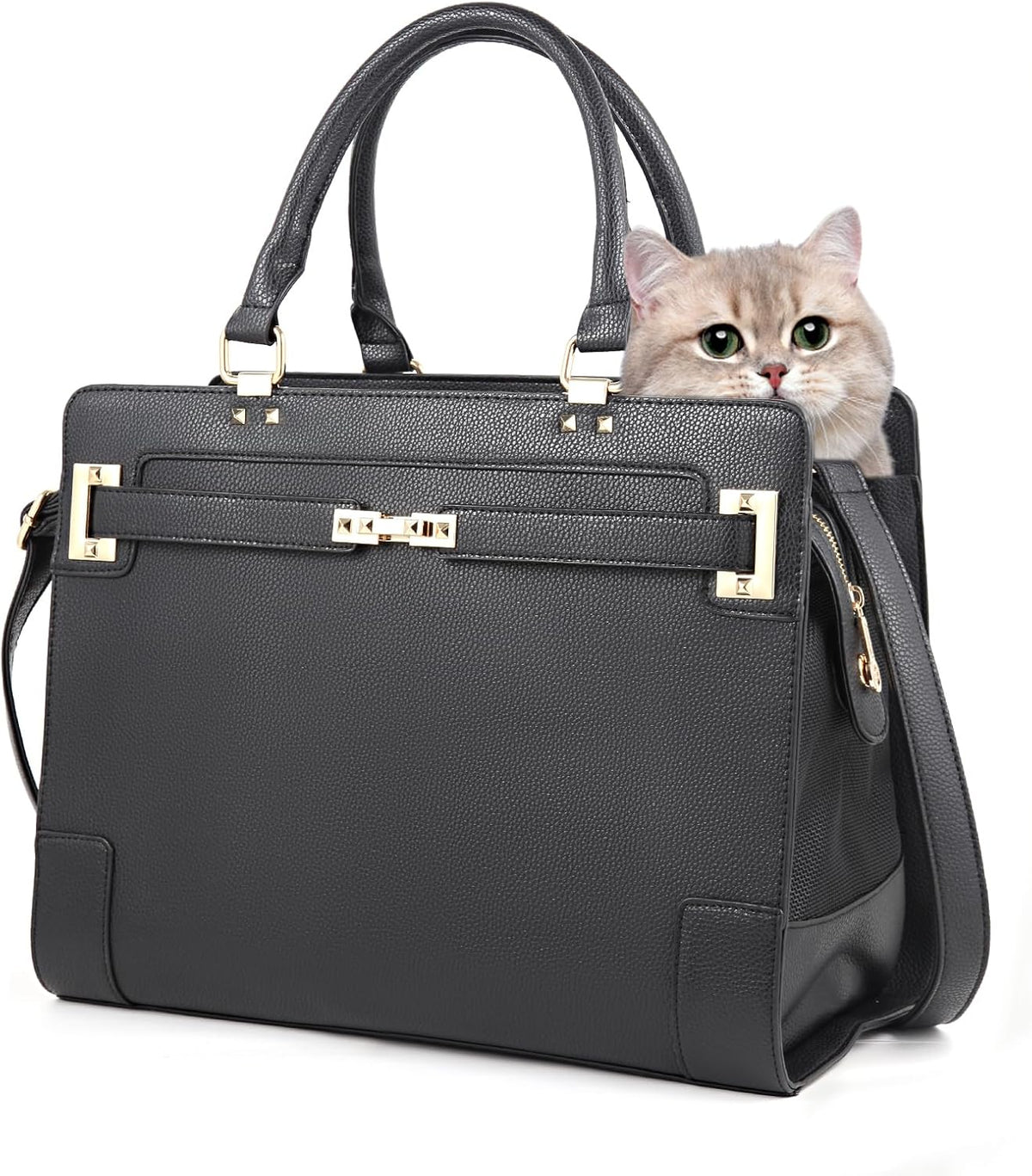 Betop House designer pet carrier tote purse front view