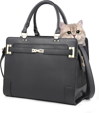 Betop House designer pet carrier tote purse front view