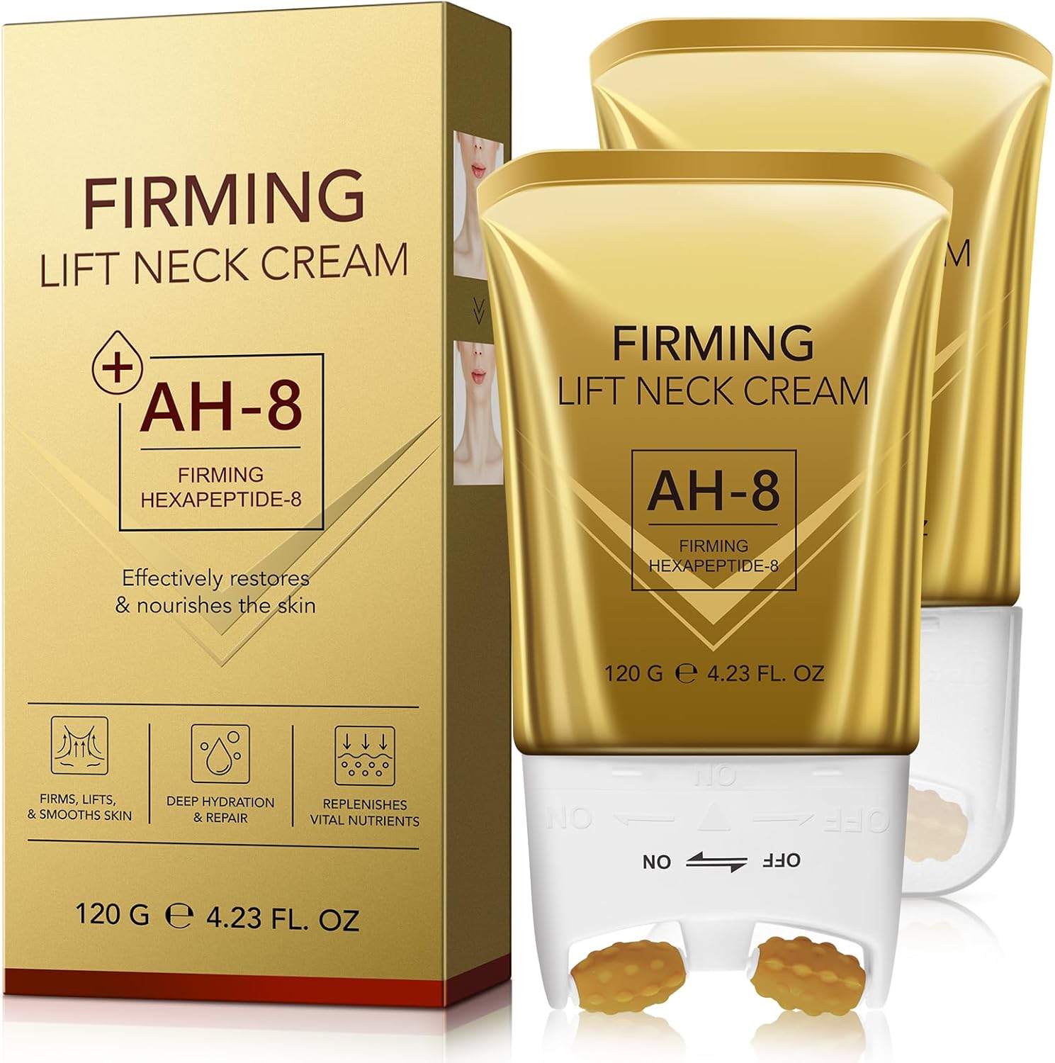 BKKTfBWK AH8 Firming Neck Cream 2 Pack front view