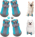 Dtyxpet small dog boots front view for pavement protection