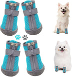 Dtyxpet small dog boots front view for pavement protection