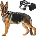 Dora Bridal Dog Backpack Harness Black Large Front View