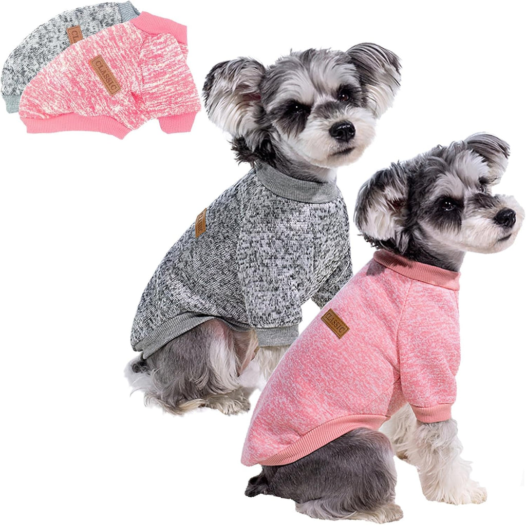 2 Pack Dog Sweaters for Small Dogs - Warm Winter Puppy Sweaters Cute Soft Dog Clothes Outfit Pet Costume for Boy Girl Doggie, Cat, Bulldog Pug Yorkie Kitten Chihuahua - Image 11