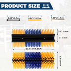 Four piece horse scratcher post set fence mounted installation