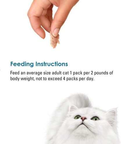 Fancy Feast natural cat treats stack of pouches