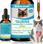 Eagou Diary cat taurine drops front packaging showing liquid supplement details