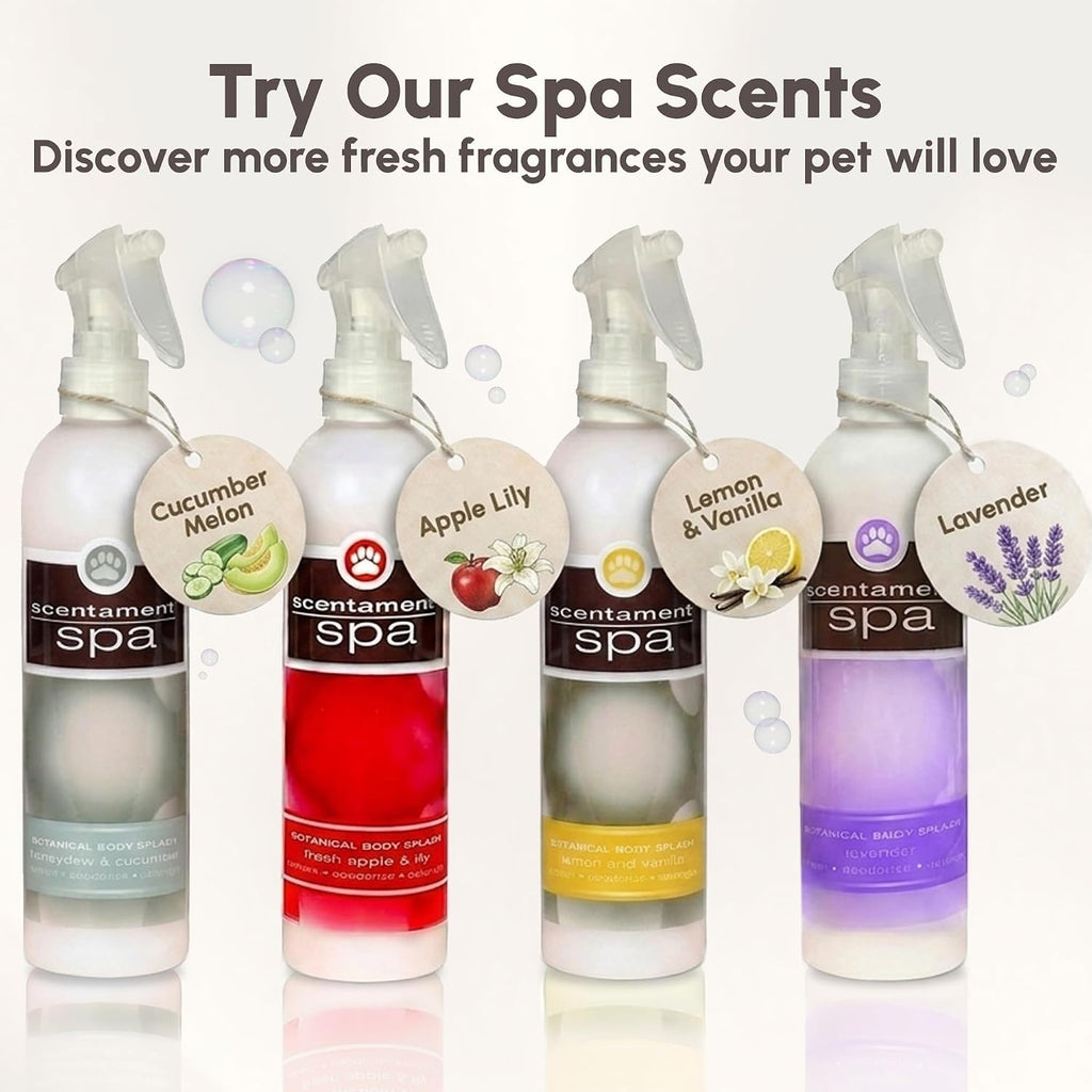 Professional groomer style pet refresher spray for dogs and cats