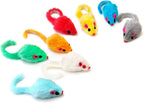 Chiwava plastic body furry cat toy mice