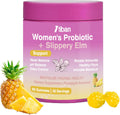 Feminine Vaginal Probiotics Gummies, Supports pH Balance & Digestive Health, Slippery Elm for Women, Suagr-Free, Veagn, Pineapple Flavor, 60 Count - Image 1