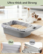 Spacious 27 by 13 inch replacement bags for automatic cat litter drawer