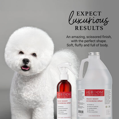 Premium iGroom pet spray formula with sunflower and chestnut extracts