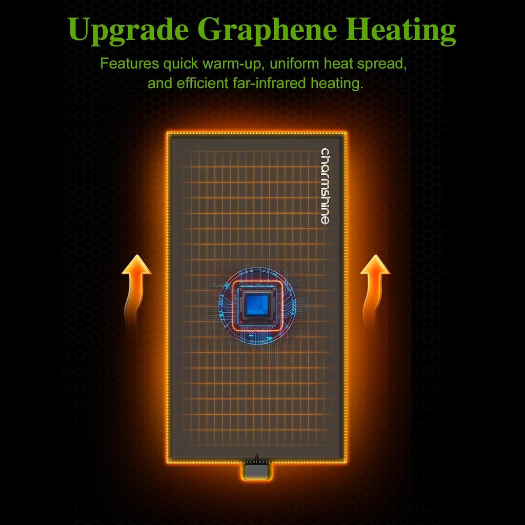 Sixteen watt reptile warmer combo set with electronic thermostat displaying temperature settings.