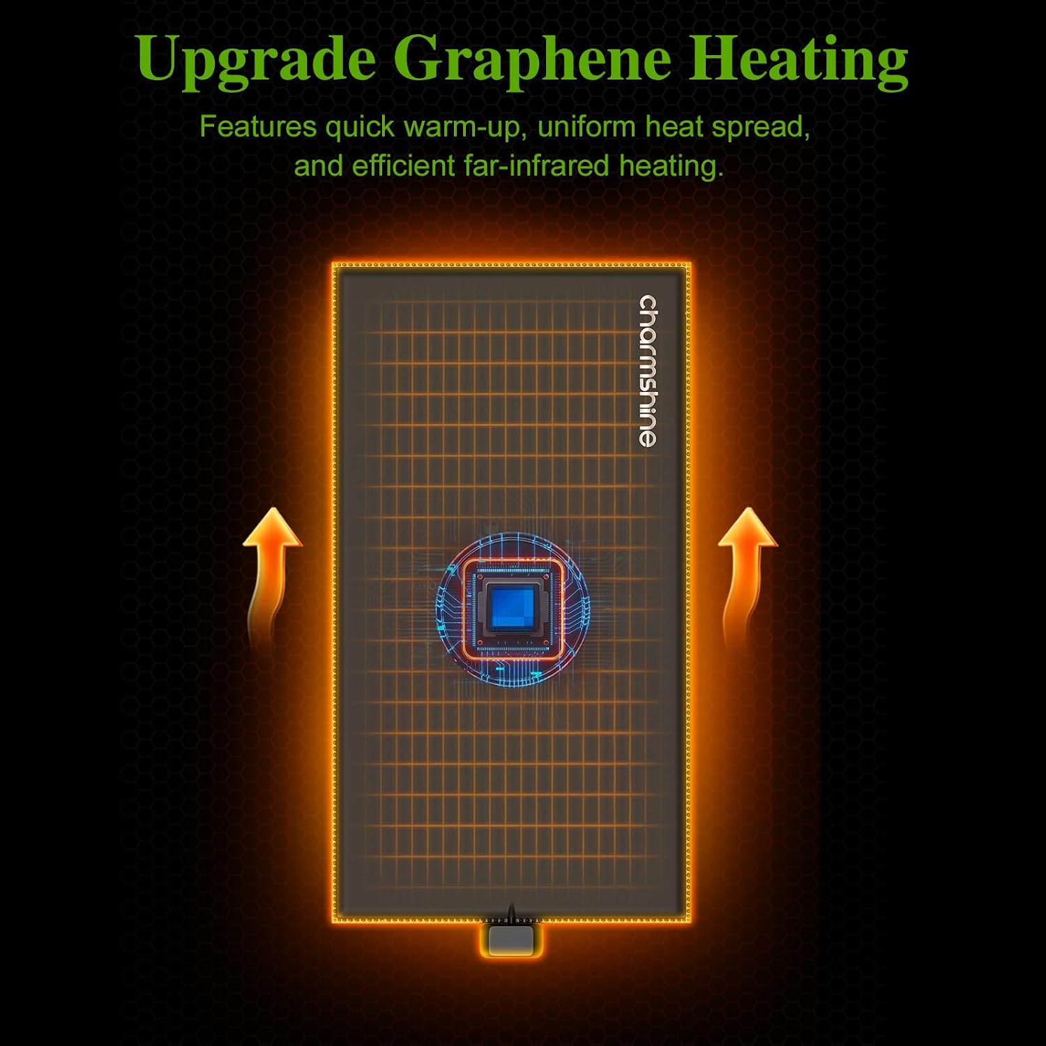 Sixteen watt reptile warmer combo set with electronic thermostat displaying temperature settings.