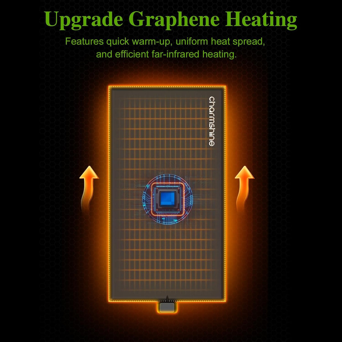 Sixteen watt reptile warmer combo set with electronic thermostat displaying temperature settings.