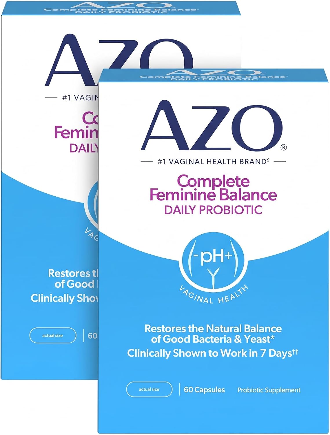 AZO Complete Feminine Balance lifestyle wellness product display