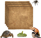 Hamiledyi Reptile Carpet Natural Coconut Fiber Tortoise Carpet Mat for Pet Terrarium Liner Reptile Supplies for Lizard Snake Chamelon Turtle Bedding Bunny Rabbit Mat (4 Pcs) - Image 12
