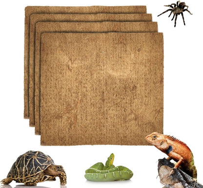Hamiledyi Reptile Carpet Natural Coconut Fiber Tortoise Carpet Mat for Pet Terrarium Liner Reptile Supplies for Lizard Snake Chameleon Turtle Bedding Bunny Rabbit Mat (2 x Sheets) - Image 14