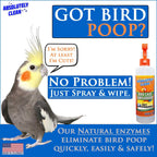 Absolutely Clean Amazing Bird Cage Cleaner and Deodorizer - Just Spray/Wipe - Safely & Easily Removes Bird Messes Quickly and Easily - Made in The US - Fragrance Free (16oz Pack of 1) - Image 2