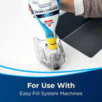 Top view of Bissell 42 fluid ounce carpet cleaning formula bottles