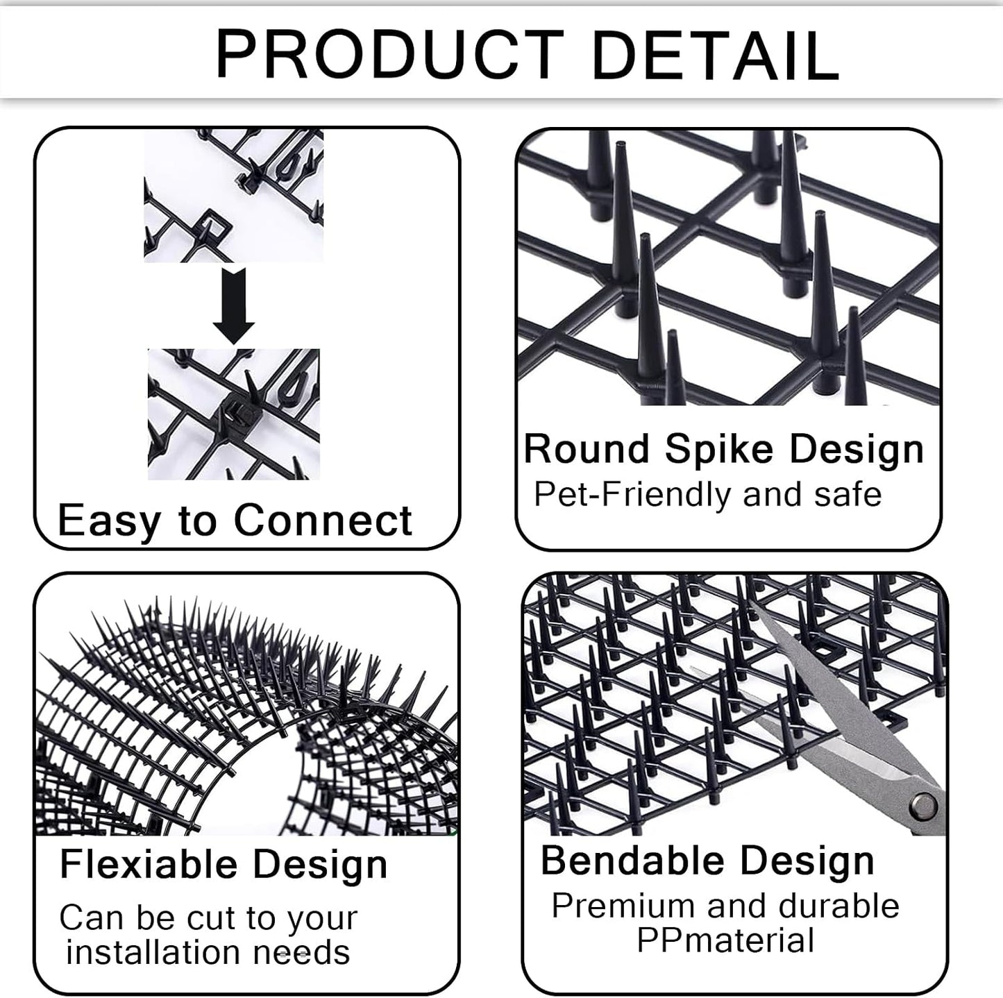 Perfect Laser spike mat being used on an outdoor garden bed