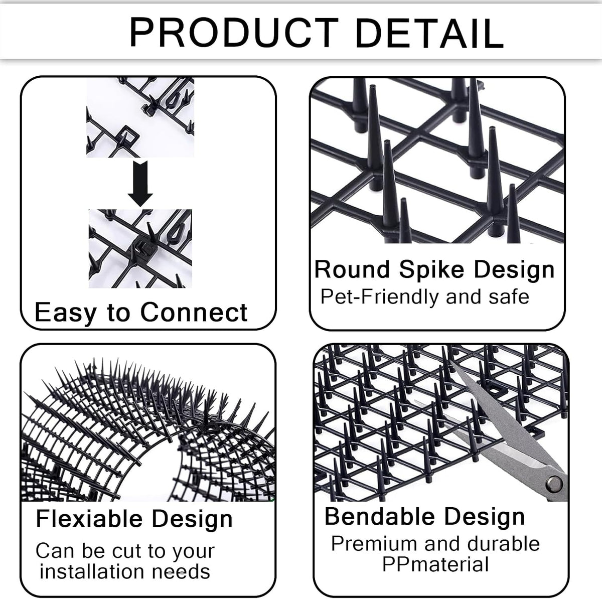 Perfect Laser spike mat being used on an outdoor garden bed