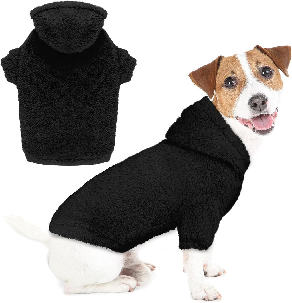 Fuzzy Dog Sweaters for Large Dogs Pet Hoodie Clothes Warm Soft Pet Coats Hooded Sweatshirt Dog Hoodie for Large Dogs(Pink-L) - Image 9