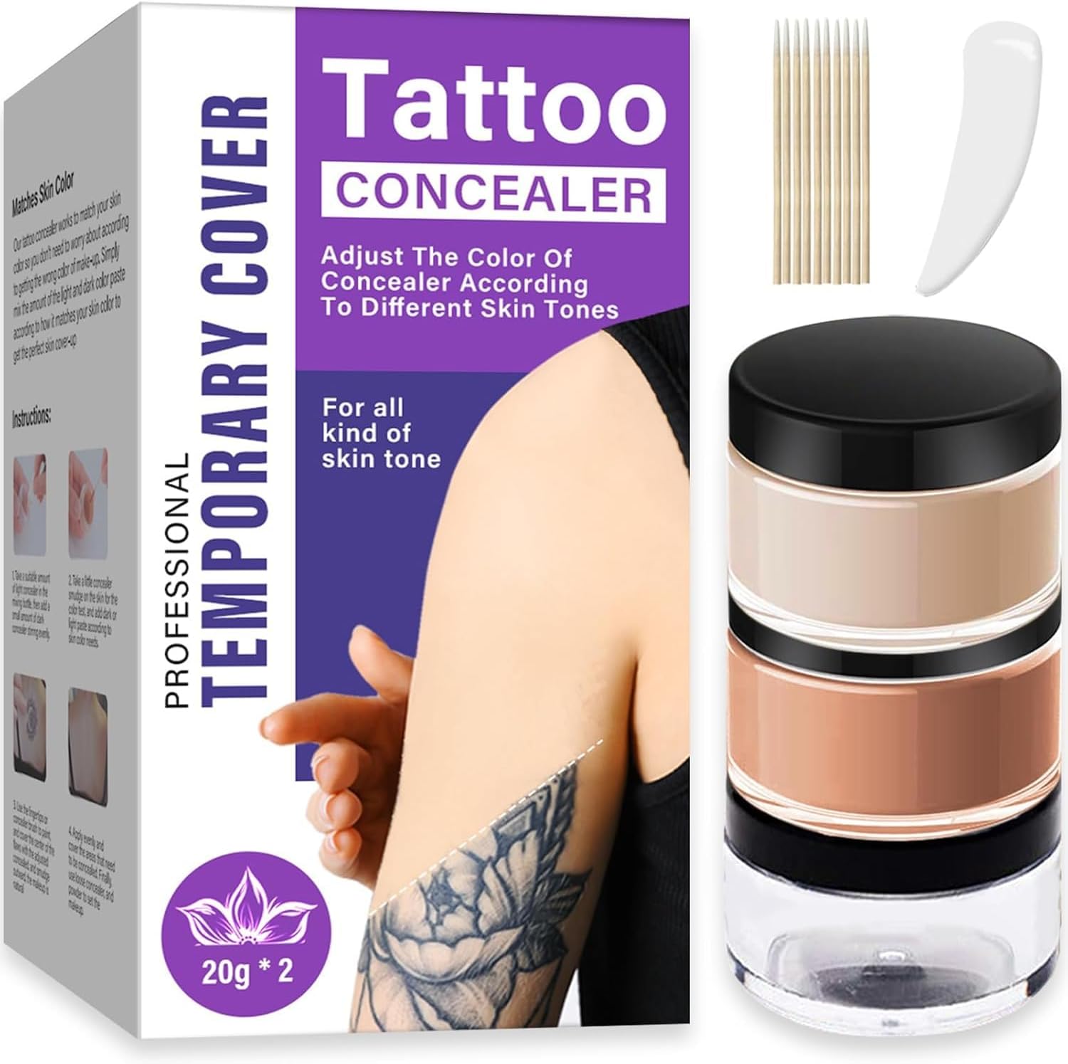 Kylvo tattoo cover up concealer front view packaging