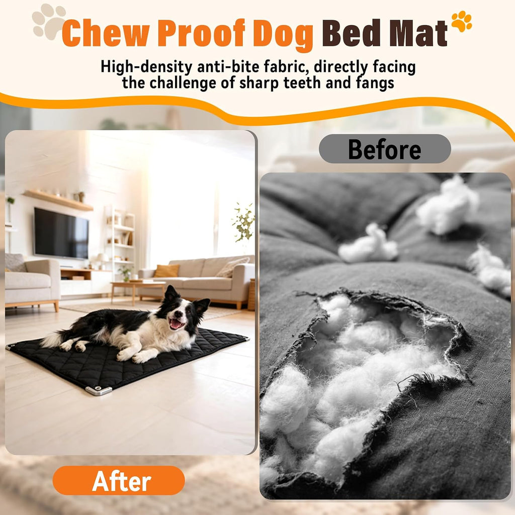 Brobear 35 inches by 22 inches indestructible kennel pad for aggressive chewers.
