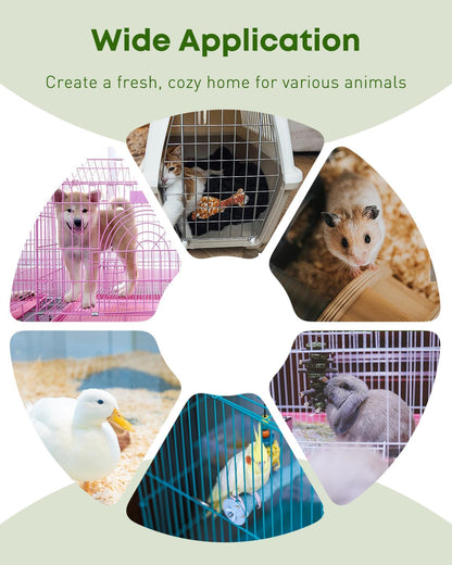 Pawfly cage cleaning accessories hanging by their integrated handle holes for air drying.