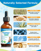 Natural fiber cat supplement with psyllium husk and pumpkin for hairball elimination