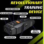Close up of frequency selection buttons on BarxBuddy trainer