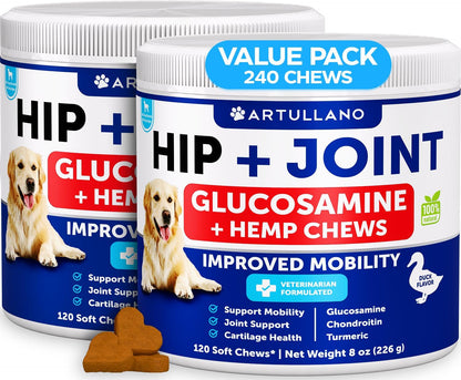 Premium USA imported dog calming chews by Artullano