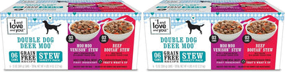 I and love and you Wet Dog Food - Baad Mooon On The Rise Variety Pack - Beef + Lamb, Grain Free, Filler Free 13oz can, 6pk - Image 15