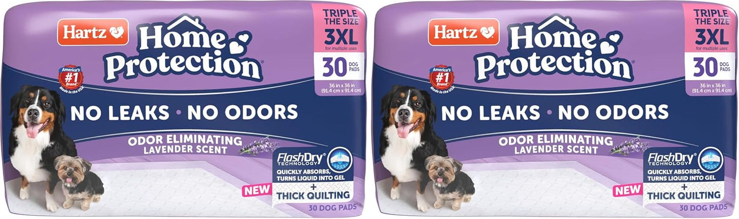 Hartz Home Protection Super Absorbent Odor Eliminating Lavender Scented No Leak Dog Pads, 3XL 30 Count - Image 10