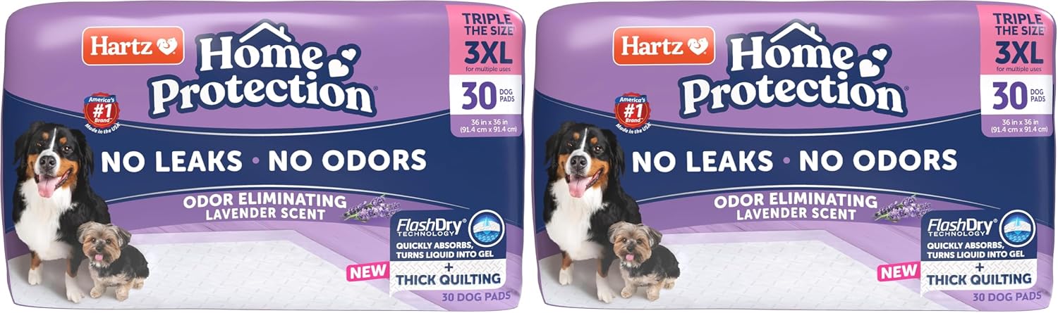 Hartz Home Protection Super Absorbent Odor Eliminating Lavender Scented No Leak Dog Pads, 3XL 30 Count - Image 10