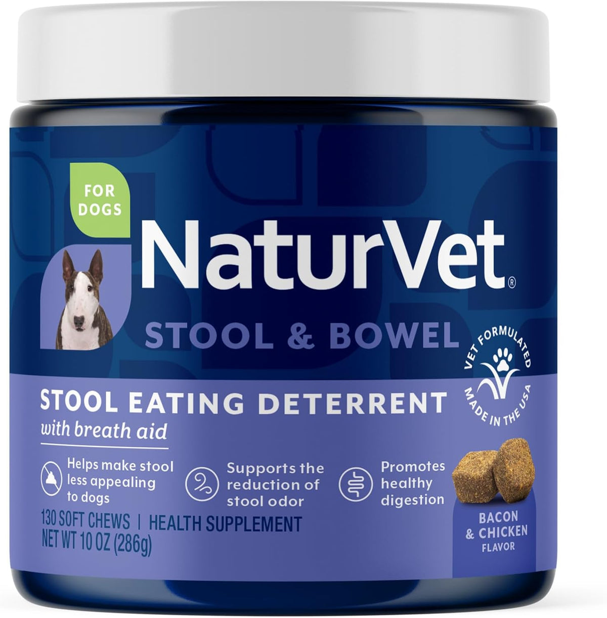 NaturVet Coprophagia Stool Eating Deterrent front view