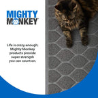 MIGHTY MONKEY Waterproof BPA Free Cat Litter Box Trapping Mat, Easy Clean Floors, Textured Backing, Soft on Sensitive Kitty Paws, Cats Accessories, Less Waste, Stays in Place, 35x23, Slate Gray - Image 9