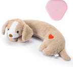 Safe embroidered features on Moropaky puppy comfort toy